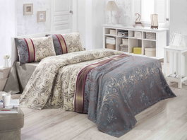 L'essentiel linge de maison Hürrem Juego de cama doble de piqué 200 x 230 cm